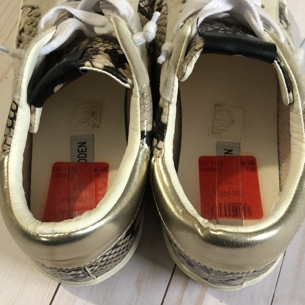 Steve Madden Pursued snake print sneakers size 10 - Picture 10 of 13